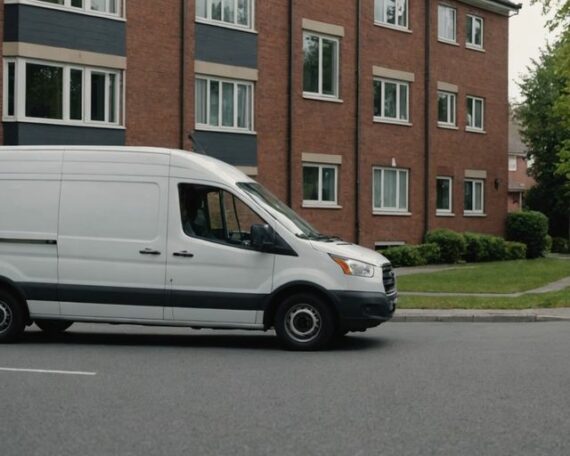 Small moving van for convenient small-scale relocations